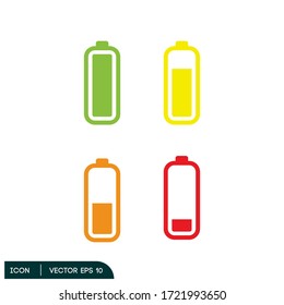 ilustración de icono de batería, elemento de diseño vectorial eps 10