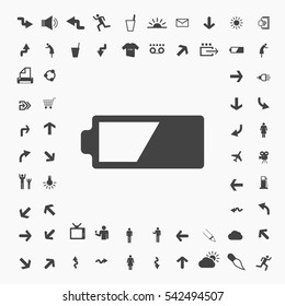 Battery icon illustration isolated vector sign symbol