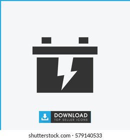 battery icon illustration isolated vector sign symbol