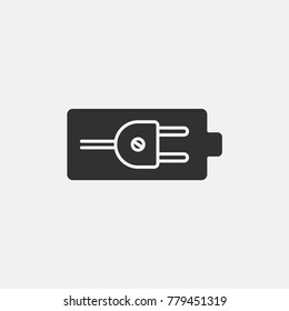 Battery icon illustration isolated vector sign symbol