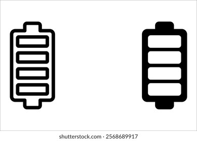 Battery Icon Illustration Vector Set on white background