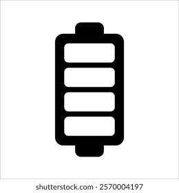 Battery Icon Illustration Vector Set on white background