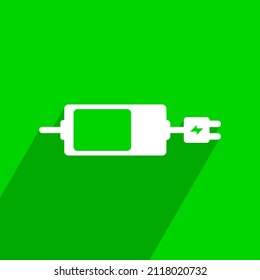 battery icon image in vector form, compatible with the theme of energy, electricity, or batteries in print media, electronic media, the web, and can also be used for commercial use