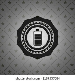 battery icon inside black badge