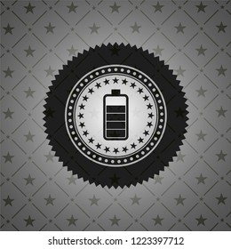 battery icon inside black badge