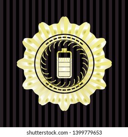 battery icon inside gold badge