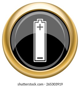 Battery icon. Internet button on white  background. EPS10 Vector. 