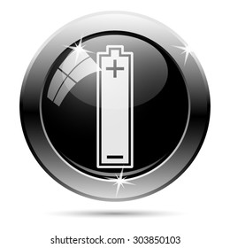 Battery icon. Internet button on white background. EPS10 vector 
