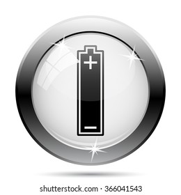 Battery icon. Internet button on white background. EPS10 vector.
