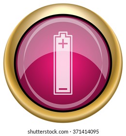 Battery icon. Internet button on white background. EPS10 vector.