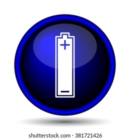 Battery icon. Internet button on white background. EPS10 vector