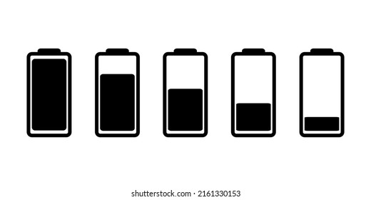 Battery icon isolate on white background.