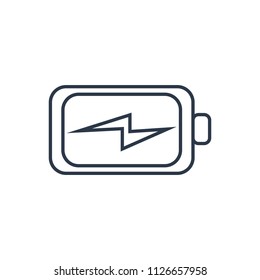 Battery icon. Isolated energy and battery icon line style. Premium quality vector symbol drawing concept for your logo web mobile app UI design.