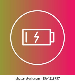 Battery icon isolated on background
 