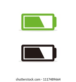 Battery icon isolated on white background