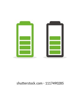 Battery icon isolated on white background