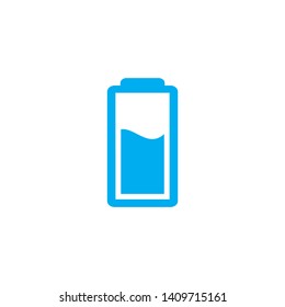 Battery icon isolated on white background