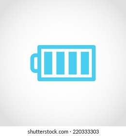 Battery Icon Isolated on White Background
