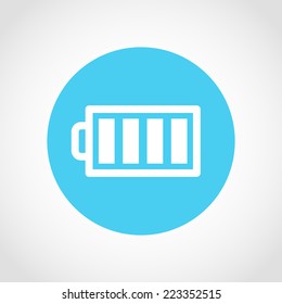 Battery Icon Isolated on White Background
