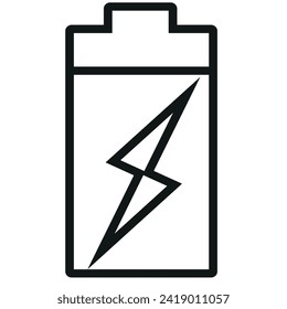 battery icon isolated on white background