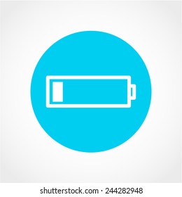 Battery Icon Isolated on White Background