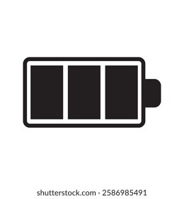 The battery icon isolated on white background

