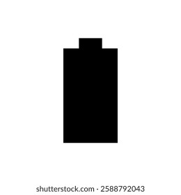 Battery icon isolated on white background.