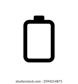 Battery icon isolated on white background.