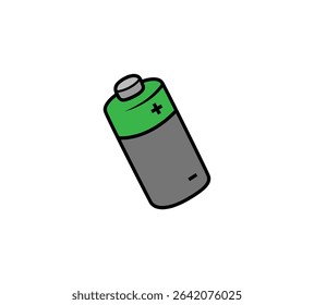 Battery icon isolated on white background. Charge symbol logo. Vector graphic design