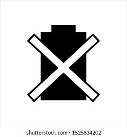 Battery icon isolated sign symbol and flat style for app, web and digital design. Sport Icons. Vector Black Icon. Vector illustration