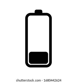 ilustración vectorial aislada de icono de batería