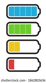 Icono de batería aislado. EPS10 de ilustración vectorial