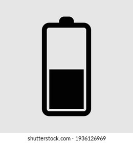 battery icon isolated vector illustration