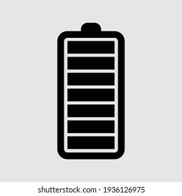 ilustración vectorial aislada de icono de batería