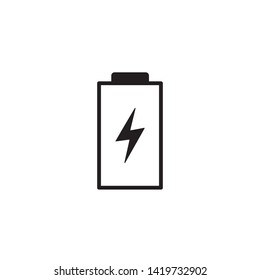 Battery icon with lightning bolt symbol.