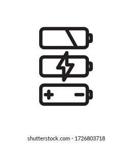 battery icon line art design