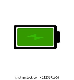 Battery icon. Battery load icon, vector illustration. Flat design eps 10