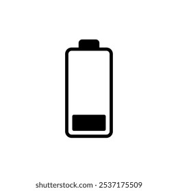 Diseño del logotipo del icono de la batería. señal de carga de la batería. nivel de Recargo de la batería