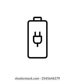 Diseño del logotipo del icono de la batería. señal de carga de la batería. nivel de Recargo de la batería