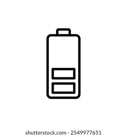 Diseño del logotipo del icono de la batería. señal de carga de la batería. nivel de Recargo de la batería