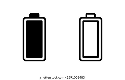Battery icon logo design. battery Charging sign. battery charge level