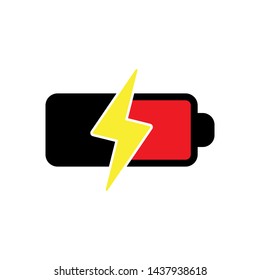 battery icon, logo design template 
