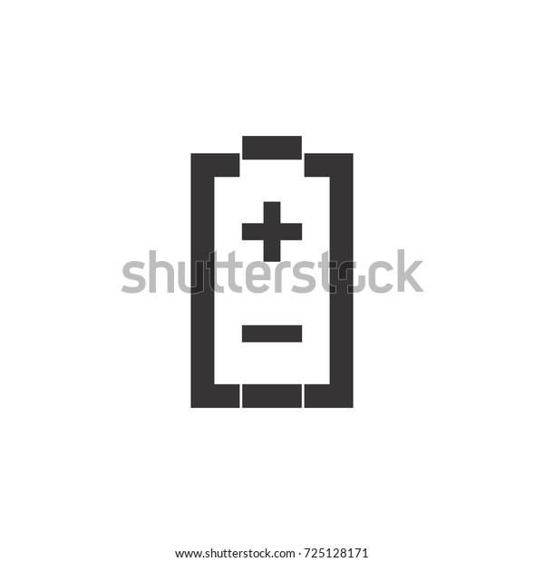 Battery icon logo design\
vector