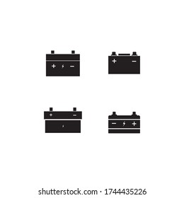 battery icon logo illustration design