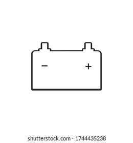 battery icon logo illustration design
