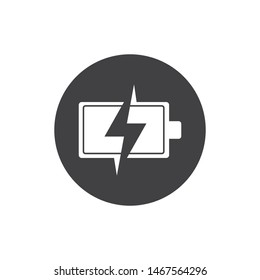 battery icon logo illustration vector design