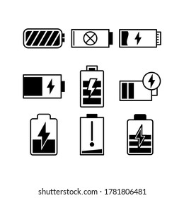 Battery icon or logo isolated sign symbol vector illustration - Collection of high quality black style vector icons
