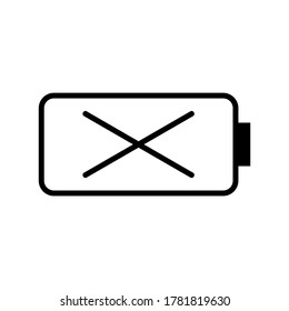 Icono de la batería o logotipo símbolo de signo aislado ilustración vectorial - iconos vectoriales de estilo negro de alta calidad
