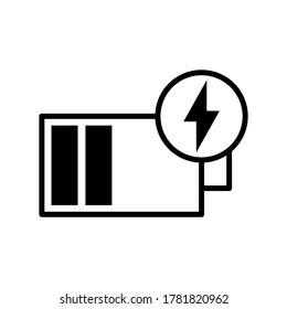 Battery icon or logo isolated sign symbol vector illustration - high quality black style vector icons
