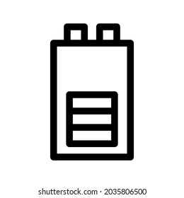 battery icon or logo isolated sign symbol vector illustration - high quality black style vector icons
